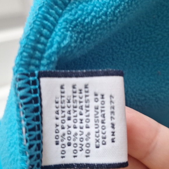 Fila Women's Blue and Black Fleece Jacket Size M - Picture 8 of 9